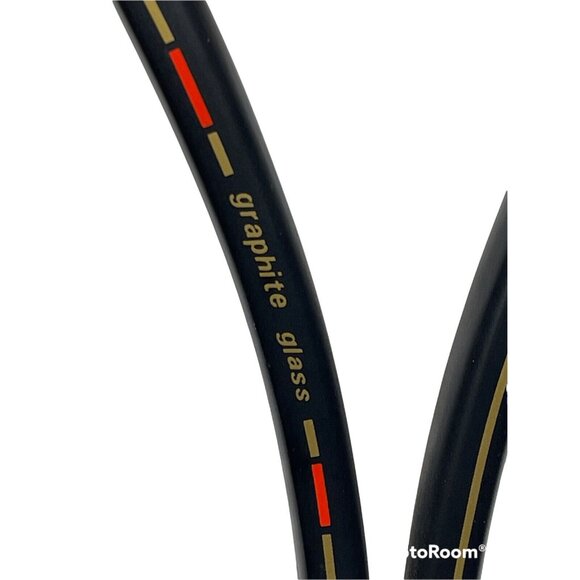 Pro Kennex Black Ace Glass Tennis  Racket W/ Cover Mid Size Graphite 4.5 Grip - Picture 6 of 8